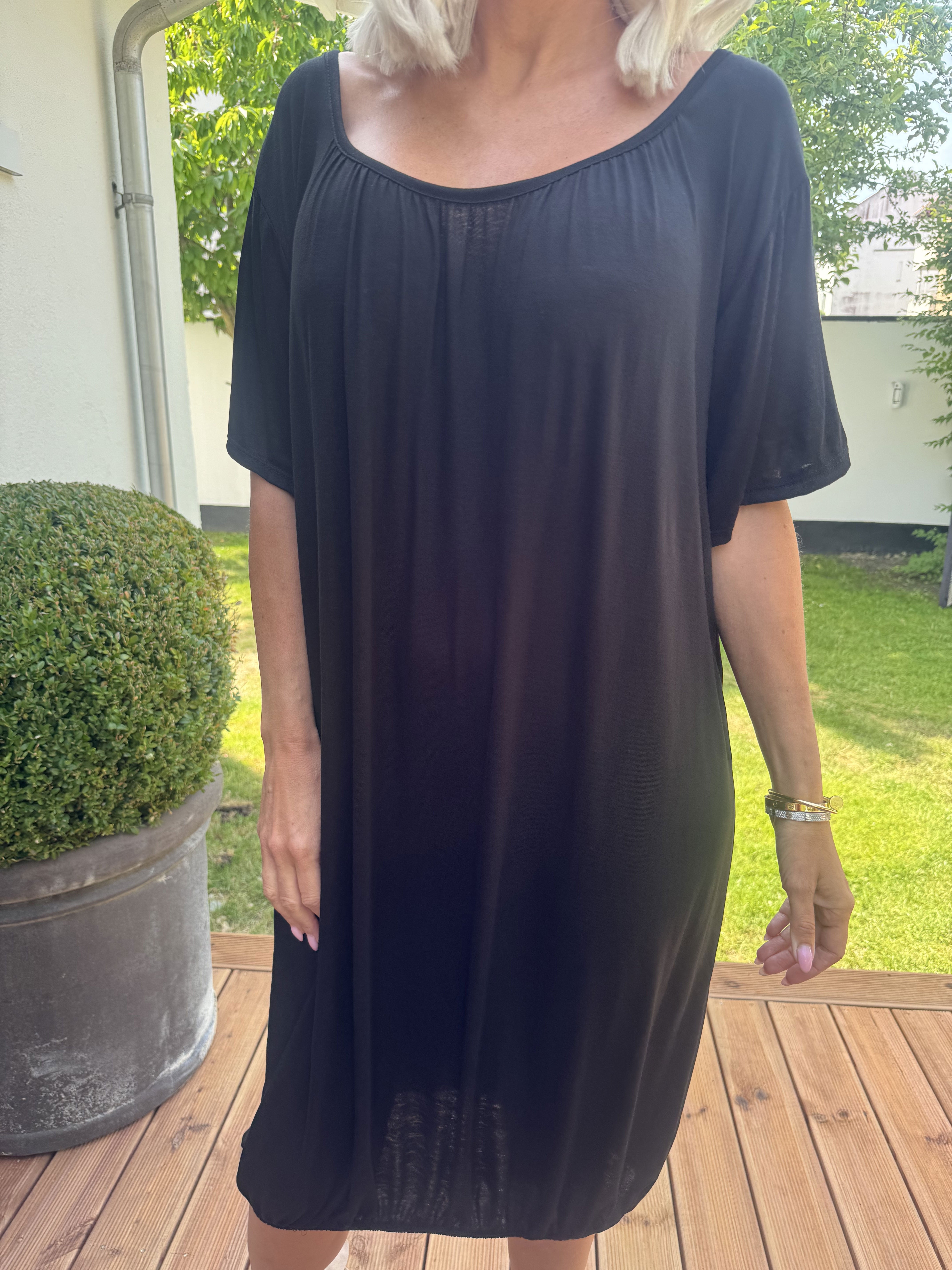 Miracle Dress - Basic klänning i viskos med resår nedtill